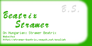 beatrix stramer business card